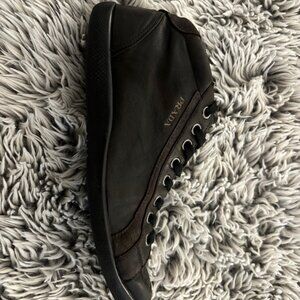 Vintage Prada Brown Leather Sneakers